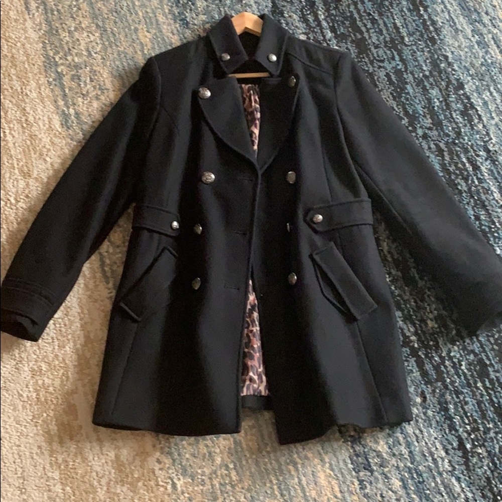 Betset Johnson black wool coat 12